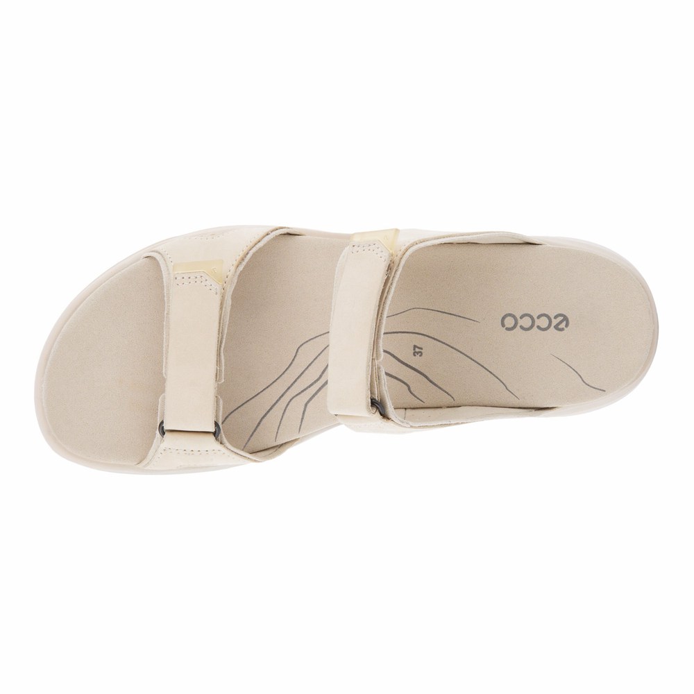 Womens Slides - ECCO Yucatan 2.0 - Beige - 1856RVLXW